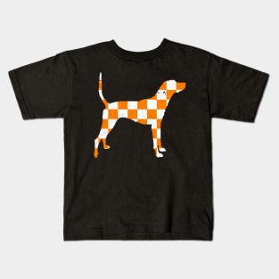 Tennessee Hound Dog Sport Lovers Orange Blooded Kids T-Shirt